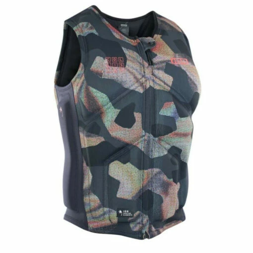 Gilet Impact Vest Ion Collision Core Front Zip Grey Camo 2022 -KITE-SPIRIT Soldes gilet impact vest ion collision core front zip grey camo 2022