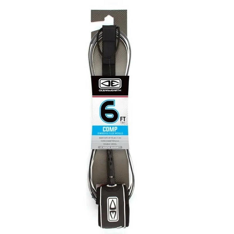 Leash Ocean Earth Comp Diamond Flex 6'' 3 Leash Ocean Earth Comp Diamond Flex 6''