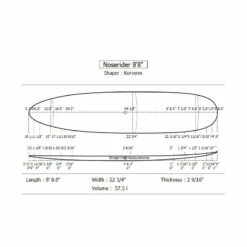 Planche De Surf Korvenn Noserider 8'8" 11 Planche De Surf Korvenn Noserider 8'8" -KITE-SPIRIT Soldes planche de surf korvenn noserider 8 8 10