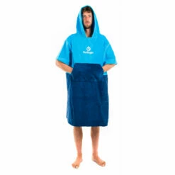 Poncho Surflogic Cyan Navy