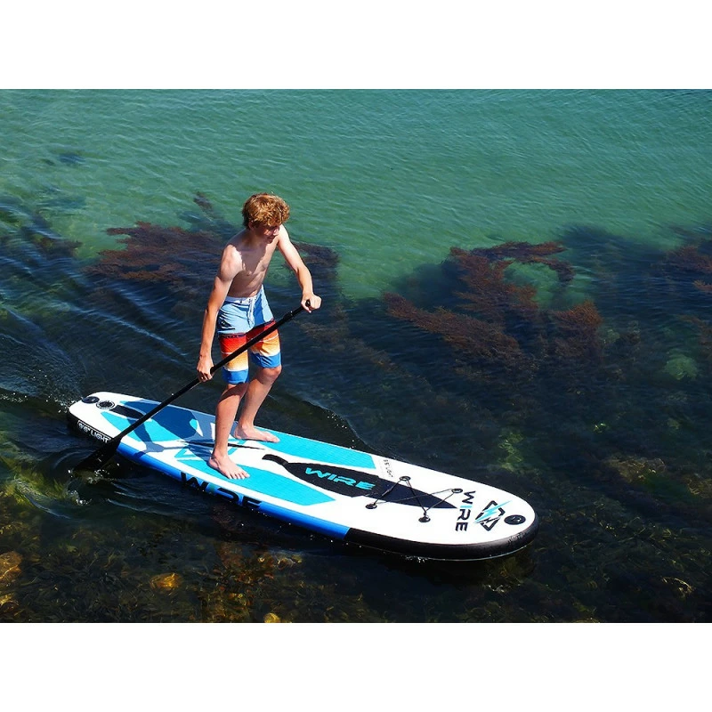 Stand Up Paddle SUP Gonflable WIRE Board 9'6" Bleu 14 Stand Up Paddle SUP Gonflable WIRE Board 9'6" Bleu – Image 12