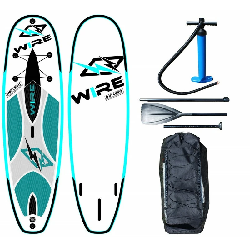 Stand Up Paddle SUP Gonflable WIRE Board 9'6" Bleu 3 Stand Up Paddle SUP Gonflable WIRE Board 9'6" Bleu
