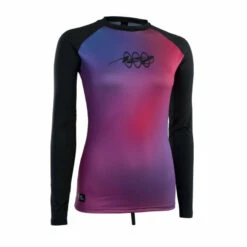 Top ION Lycra Femme Rashguard Lizz LS Manches Longues Pink Gradient