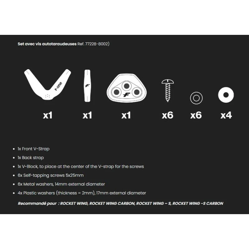 V-Strap F-one Foilboard X6 Self Tapping Screws (25mm) 4 V-Strap F-one Foilboard X6 Self Tapping Screws (25mm) – Image 2